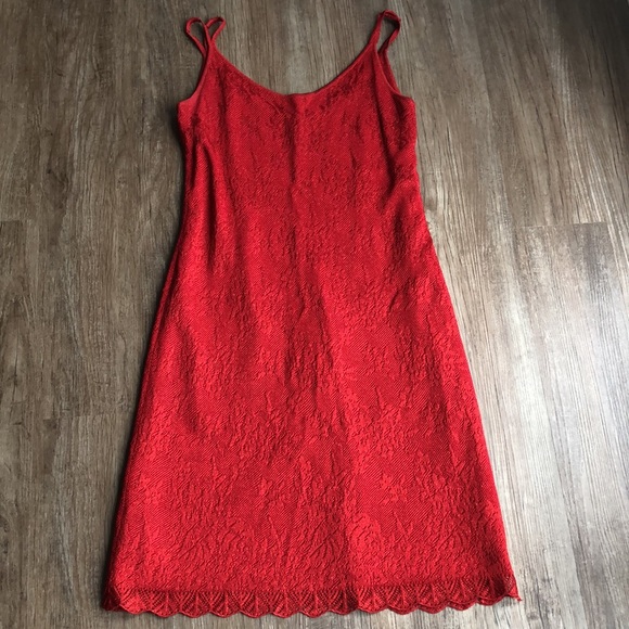 Escada knit dress in red. - Picture 8 of 9